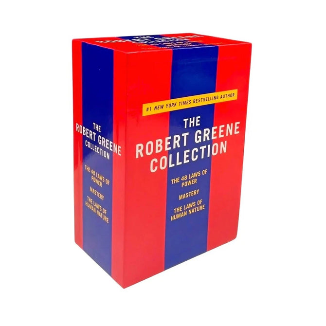 The Robert Greene Collection 3 Book Paperback Box Set featuring The 48 Laws of Power, Mastery and The Laws of Human Nature