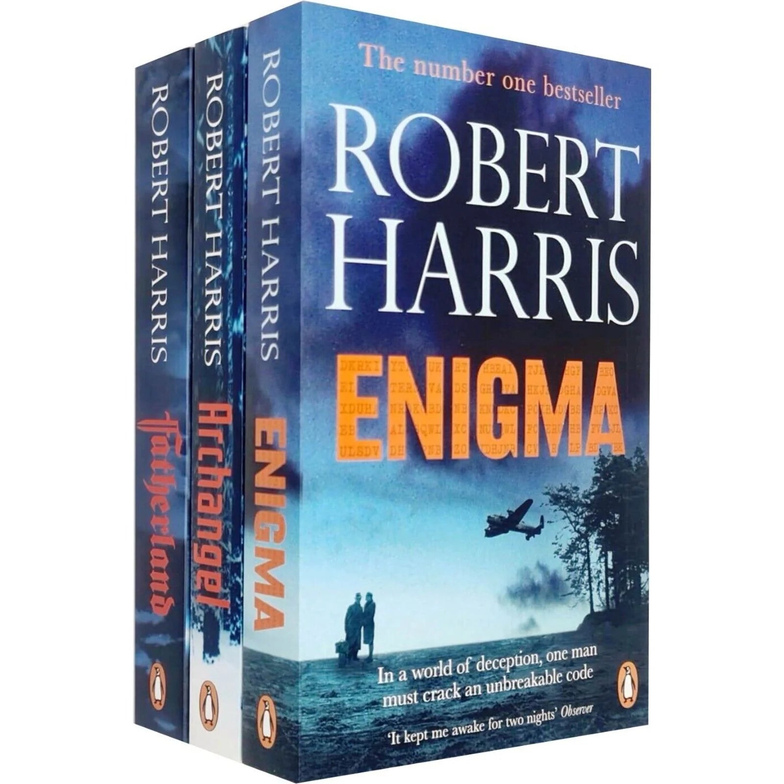 Robert Harris Enigma, Fatherland & Archangel 3 Books Collection Set - Adult Fiction Paperback