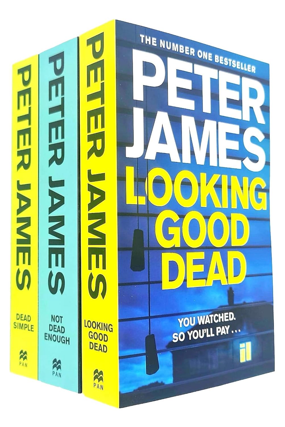 Roy Grace Series 3 Books Collection Set by Peter James - Dead Simple, Looking Good Dead, Not Dead Enough - Paperback