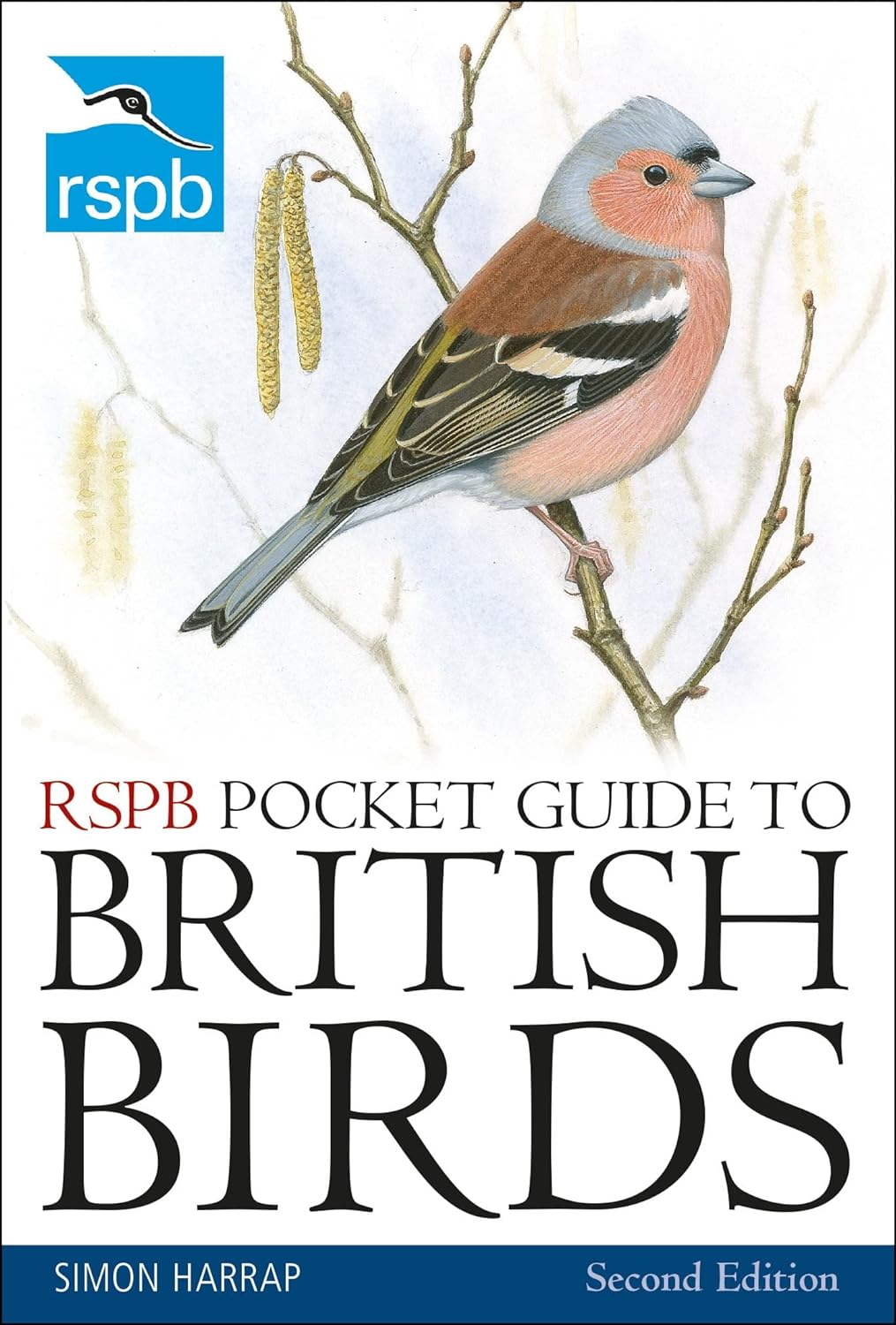 RSPB Pocket Guide to British Birds Second Edition by Simon Harrap - Paperback field guide cover showing UK bird species