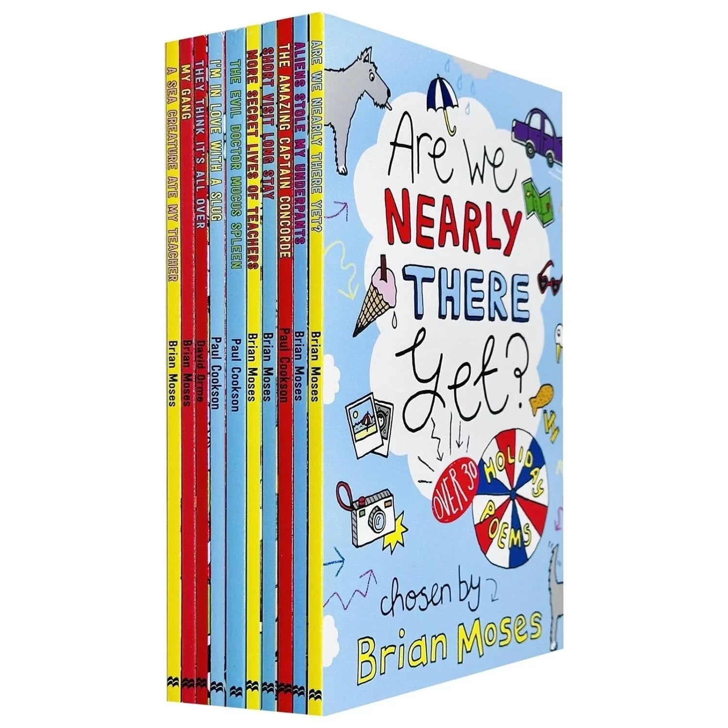 Childrens Poems Collection 10 Books Set (The Evil Doctor Mucus Spleen, My Gang) by Brian Moses & Paul Cookson & David Orme