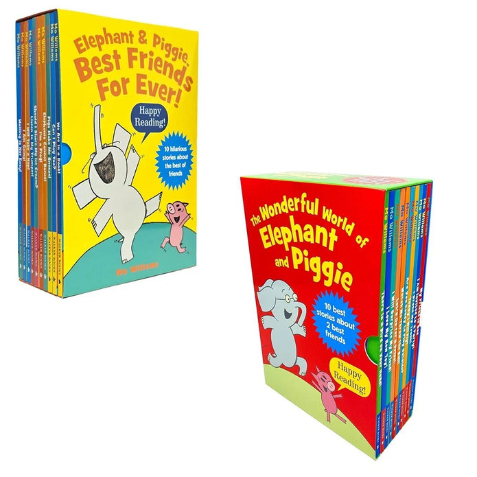 Wonderful World of Elephant Piggie & Elephant Piggie Best Friends Ever 20 Books Set NEW - Lets Buy Books