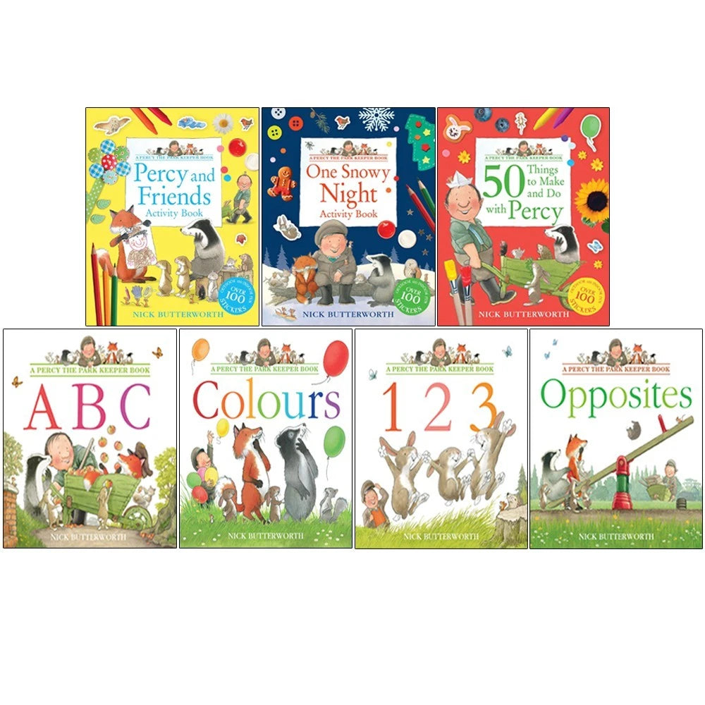 Percy the Park Keeper by Nick Butterworth 7 Books Set - Ages 3–7 - Paperback - Lets Buy Books
