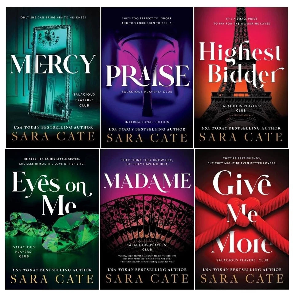 Salacious Players Club Series 6 Books Collection Set by Sara Cate Eyes on Me, Mercy - Lets Buy Books