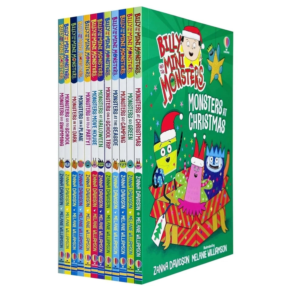 Billy and the Mini Monsters Series Books 1 - 12 Collection Set by Zanna Davidson (Plane, Dark, Party) - Lets Buy Books