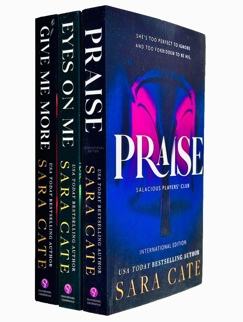 Salacious Players Club 3 Books Collection Set by Sara Cate - Praise, Eyes on Me and Give Me More - Paperback Romance