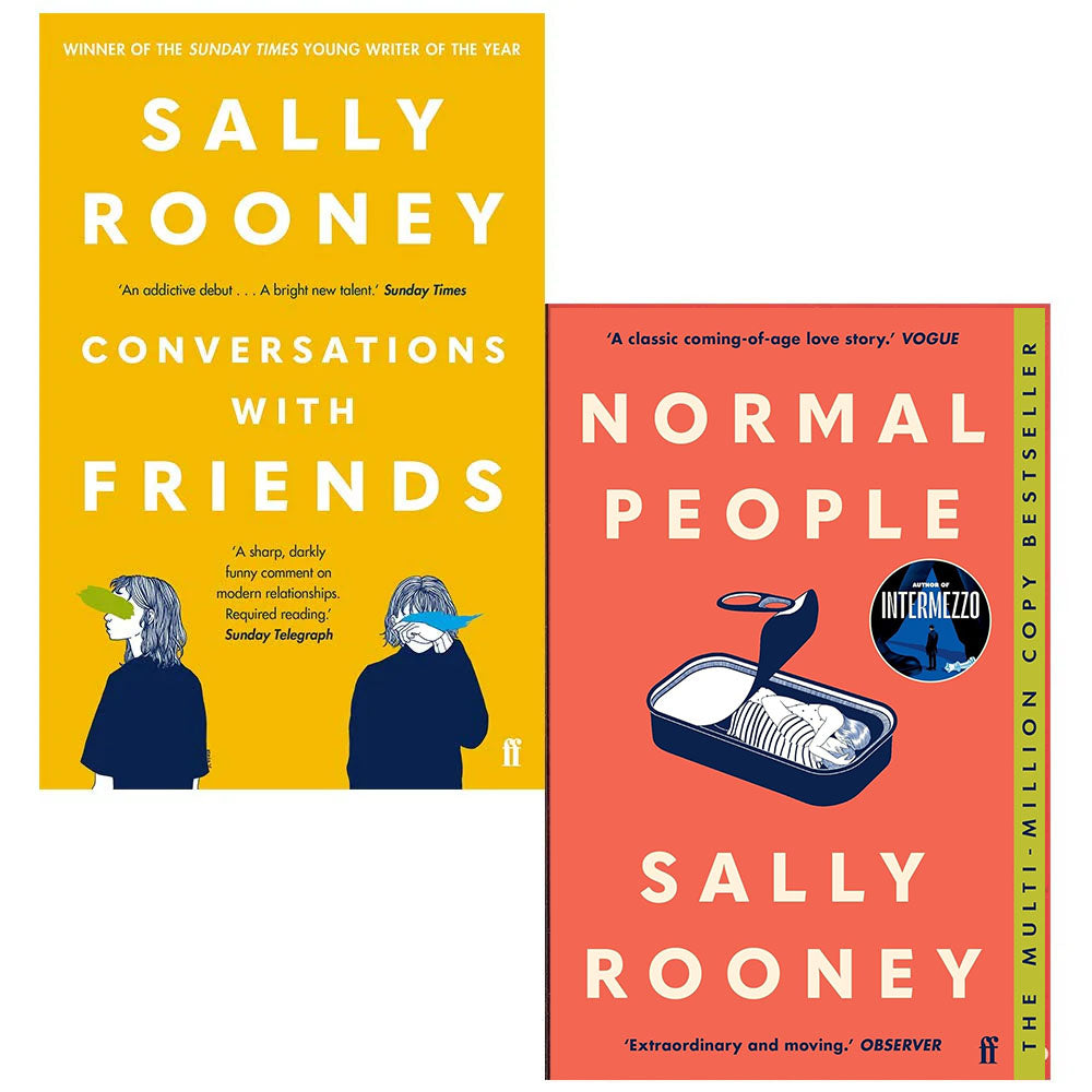 Sally Rooney 2 Books Collection Set - Conversations with Friends and Normal People - paperback contemporary fiction