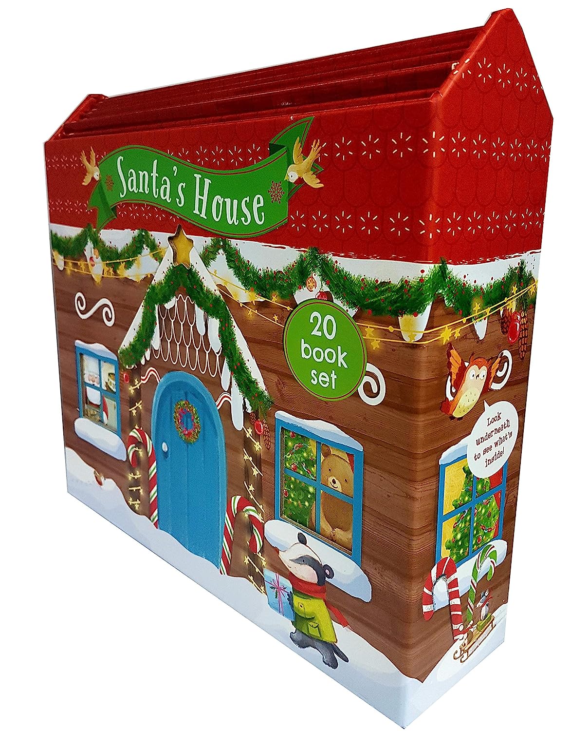 Santas House 20 Books Collection Set by M Christina Butler and others - Christmas paperback picture books for ages 0-5, Santa's House shaped box