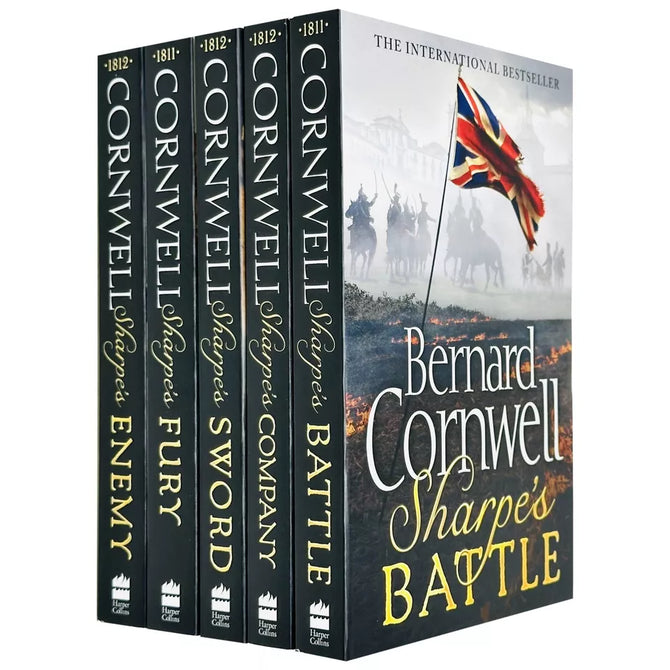 Sharpe Series Books 11-15 Collection Set by Bernard Cornwell - paperback set including Fury, Battle, Company, Sword and Enemy