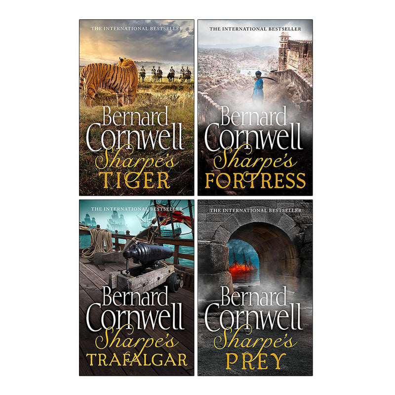 Sharpe's Series by Bernard Cornwell 4 Books Collection Set - Fiction - Paperback front cover