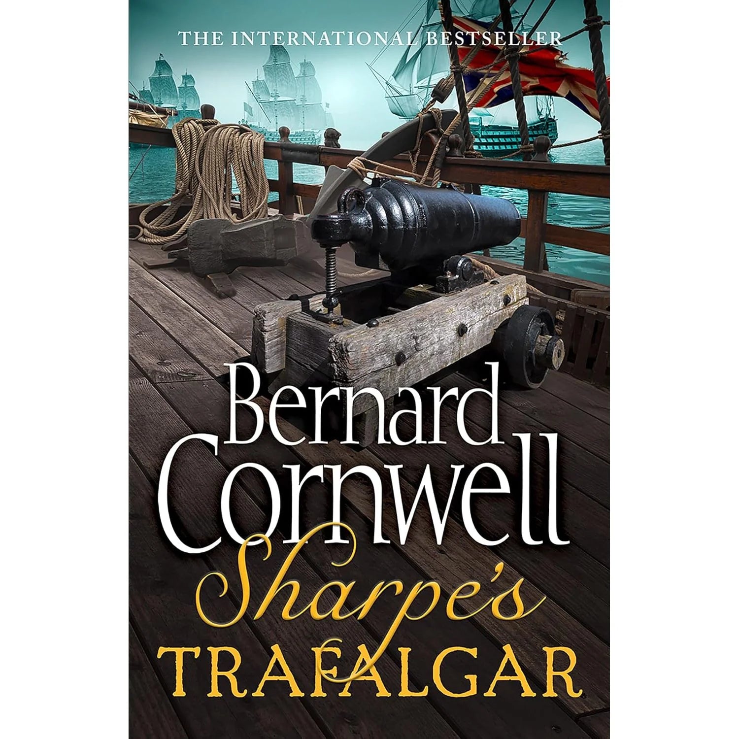 Sharpe's Trafalgar by Bernard Cornwell - historical fiction paperback front cover, Sharpe series book 4