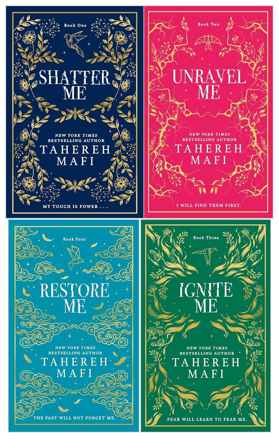 Shatter Me by Tahereh Mafi 4 Books Collection Set - Young Adult - Hardback - front cover