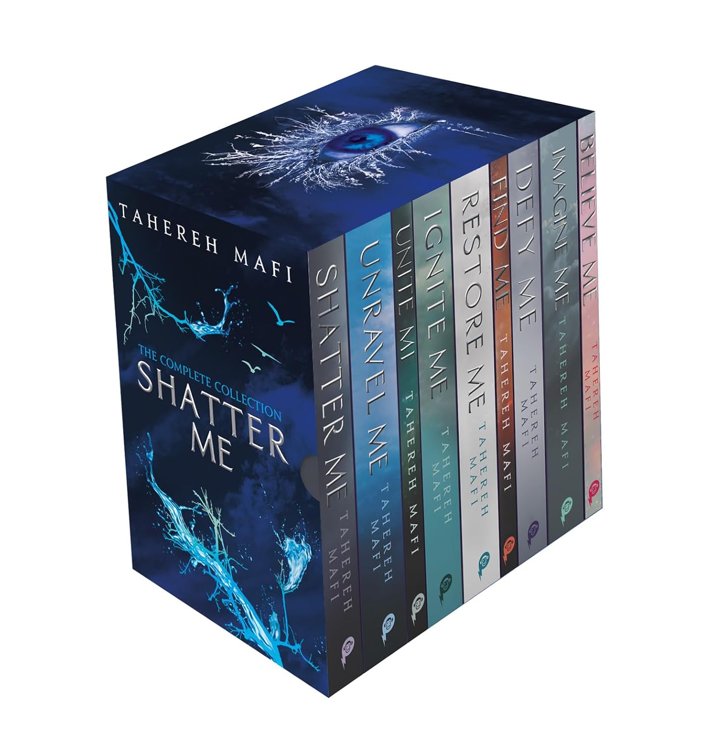Shatter Me Series 9 Books Collection Set by Tahereh Mafi - complete paperback box set including Imagine Me, Ignite Me and Unite Me - Young Adult