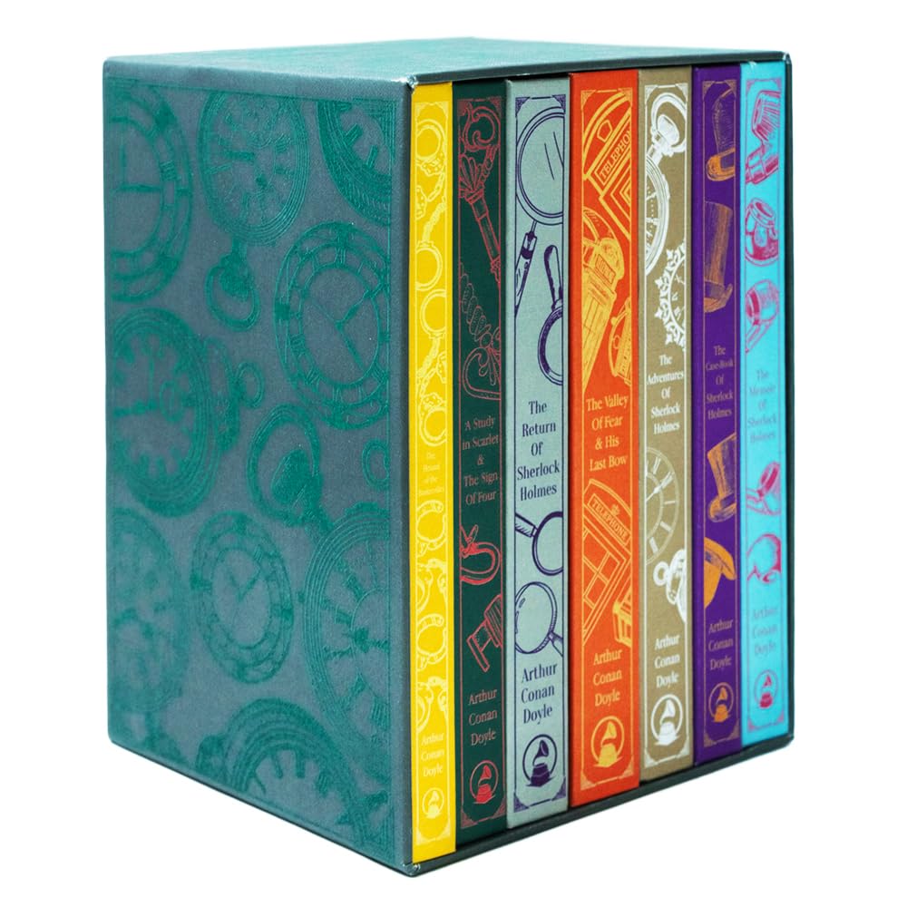 Sherlock Holmes Complete 7 Books Hardback Collection Set by Arthur Conan Doyle - front cover of boxed set
