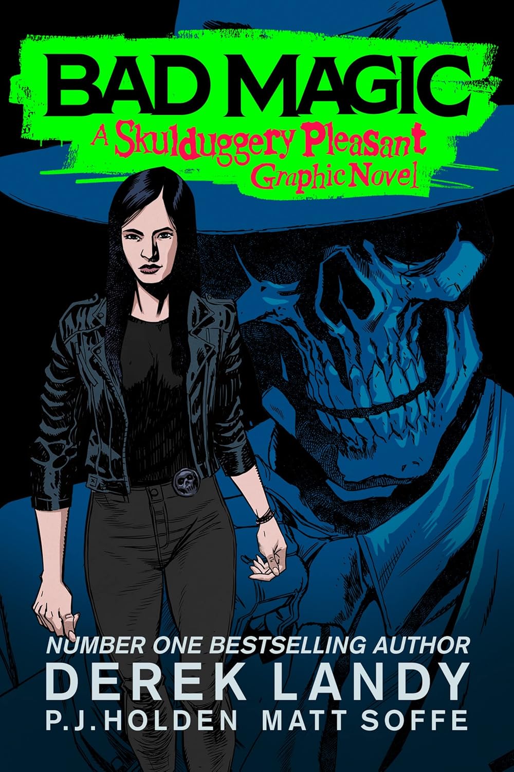 Bad Magic by Derek Landy - Skulduggery Pleasant full-colour graphic novel paperback front cover