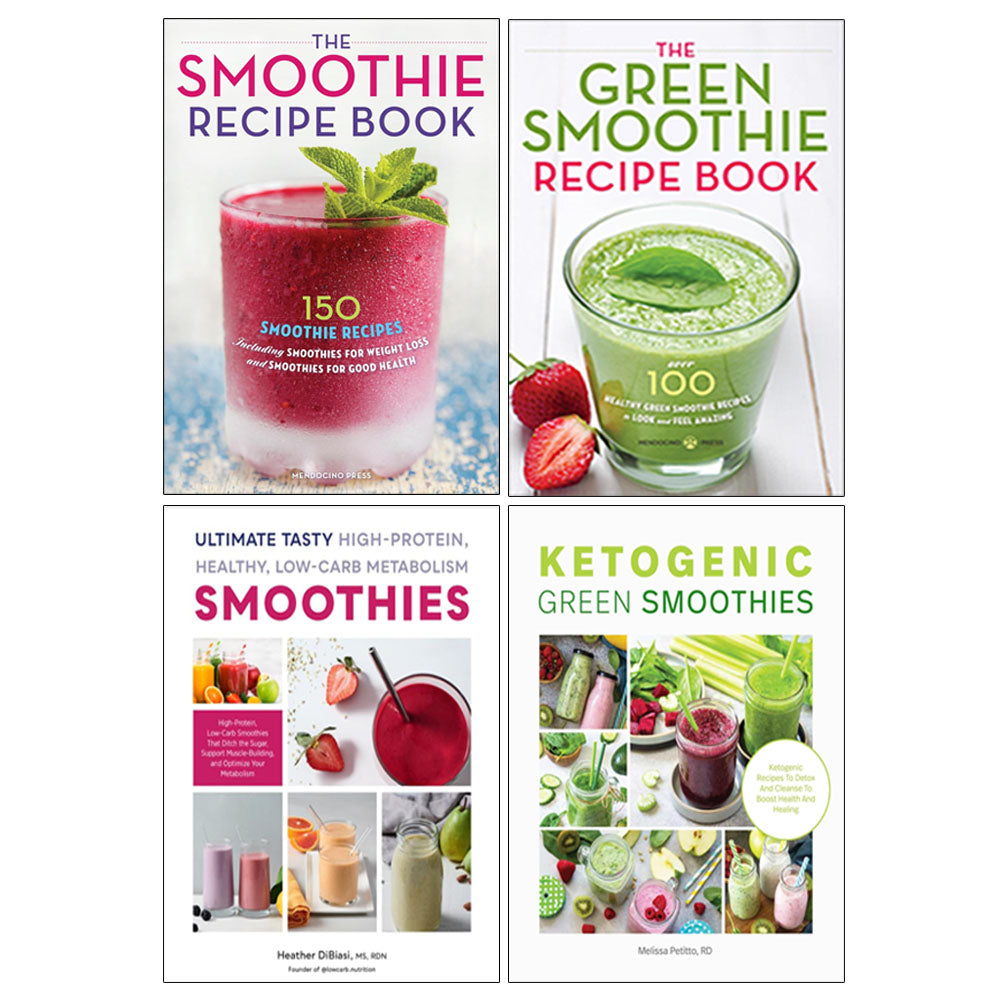 Smoothie Recipes 4 Books Collection Set paperback - Green Smoothie, Ultimate Tasty High Protein and Ketogenic Green Smoothies recipe books