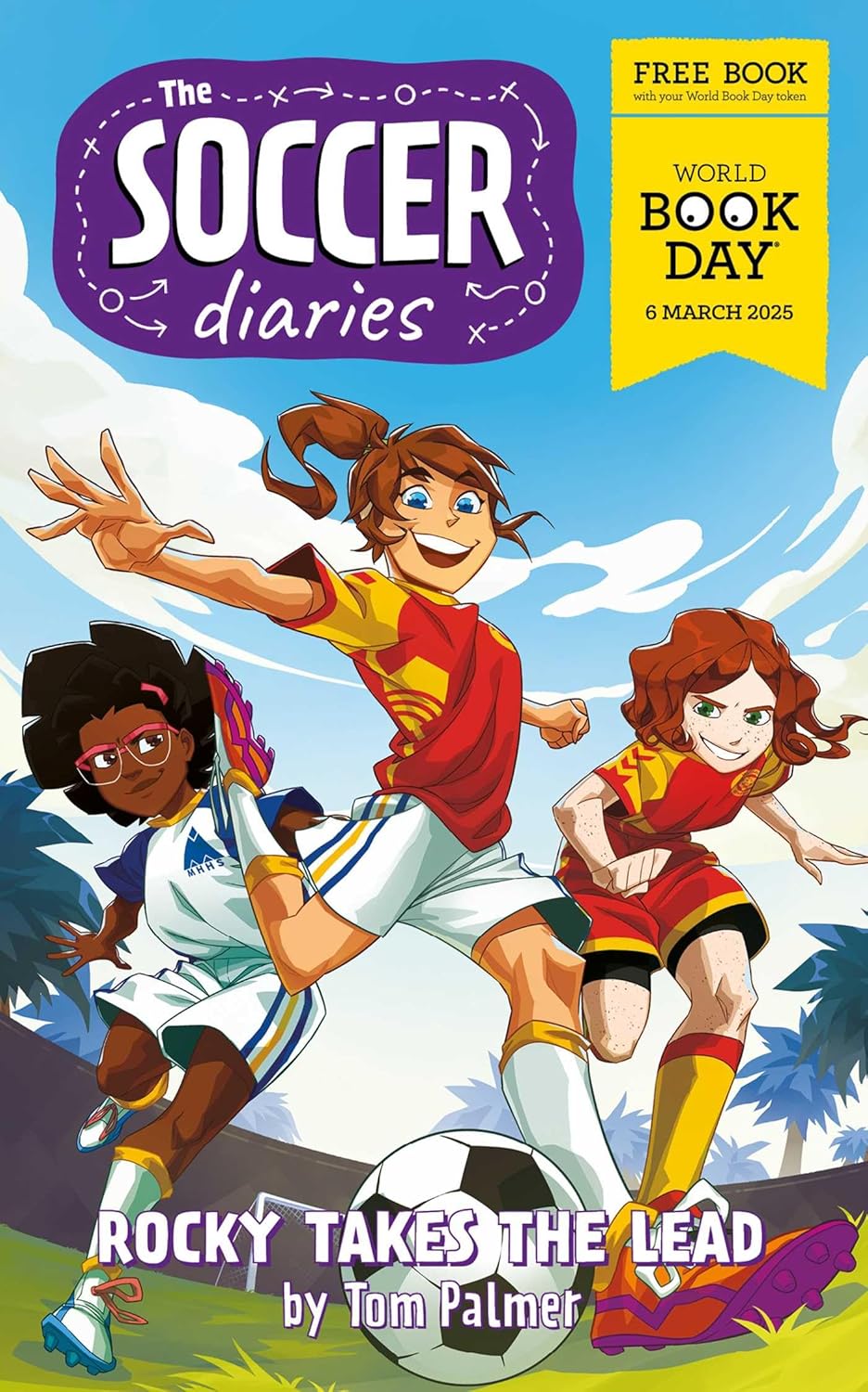 The Soccer Diaries - Rocky Takes the Lead by Tom Palmer, World Book Day 2025 paperback, ages 9+, football chapter book cover