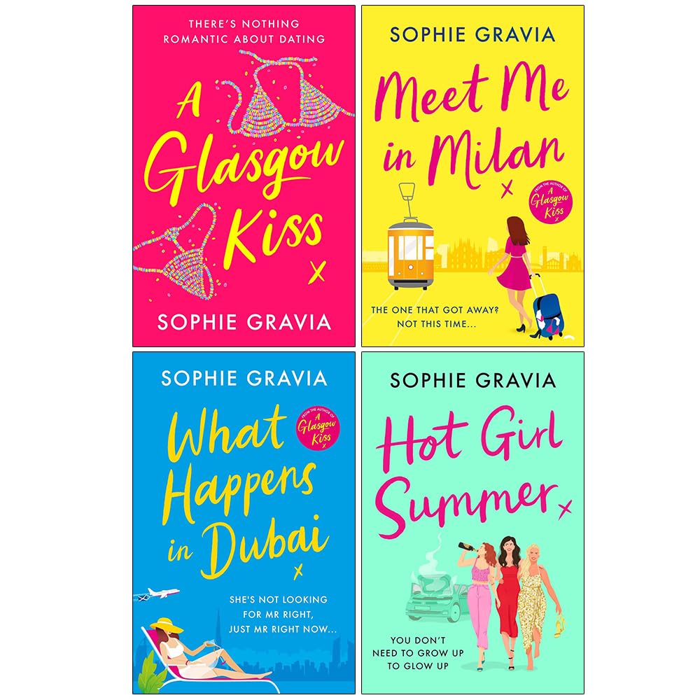 A Glasgow Kiss by Sophie Gravia - paperback fiction book cover, part of the 4 book collection set