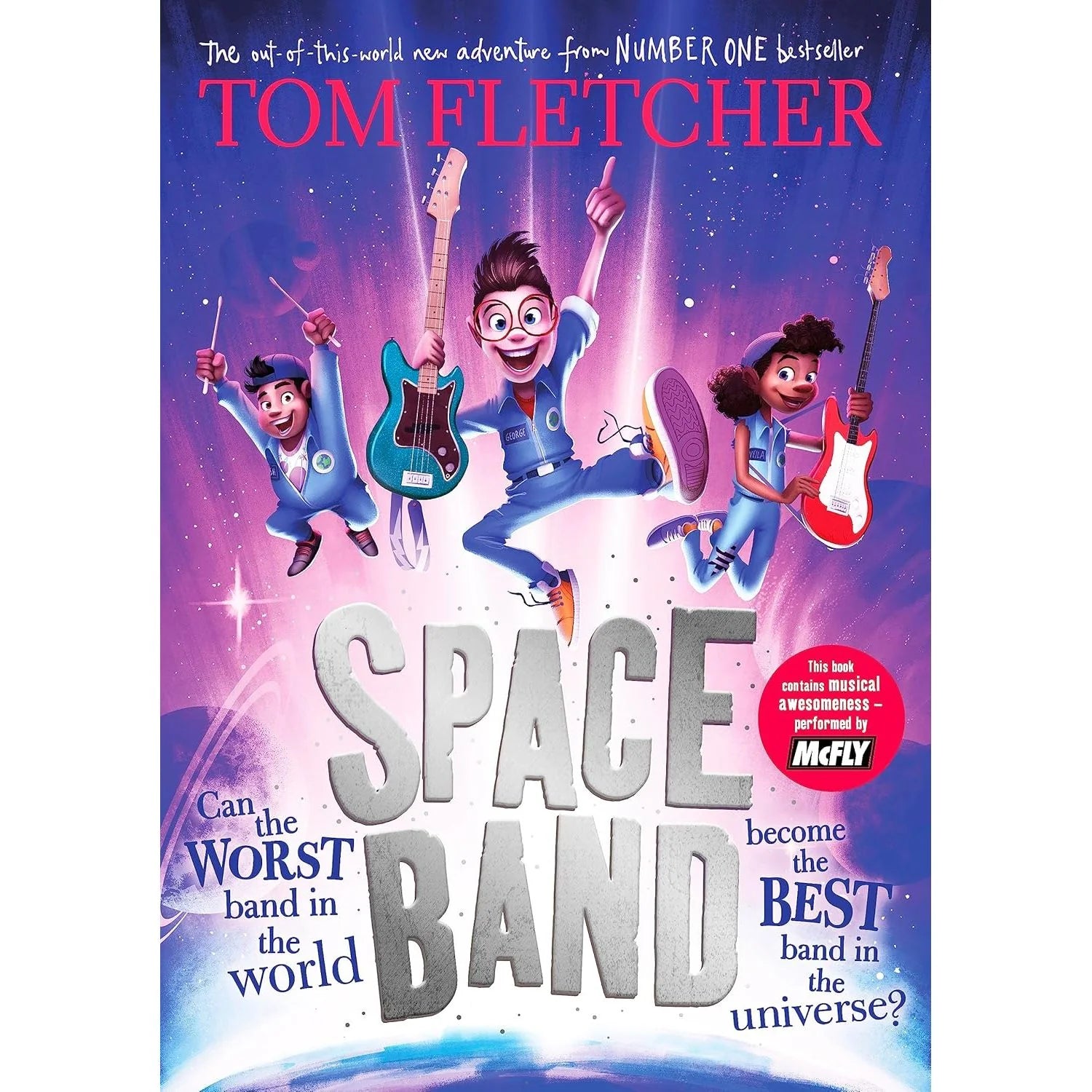 Space Band by Tom Fletcher - hardback children's space adventure book for ages 7-11