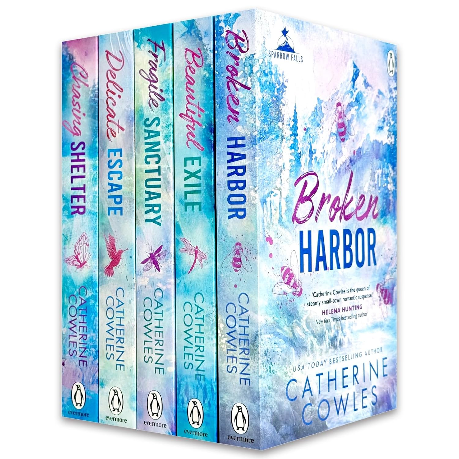 Sparrow Falls Series by Catherine Cowles 5 Books Collection Set paperback cover artwork