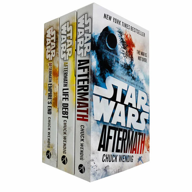 Star Wars Aftermath Trilogy 3 Books Collection Set by Chuck Wendig - Aftermath, Life Debt, Empire's End - Brand New Paperback