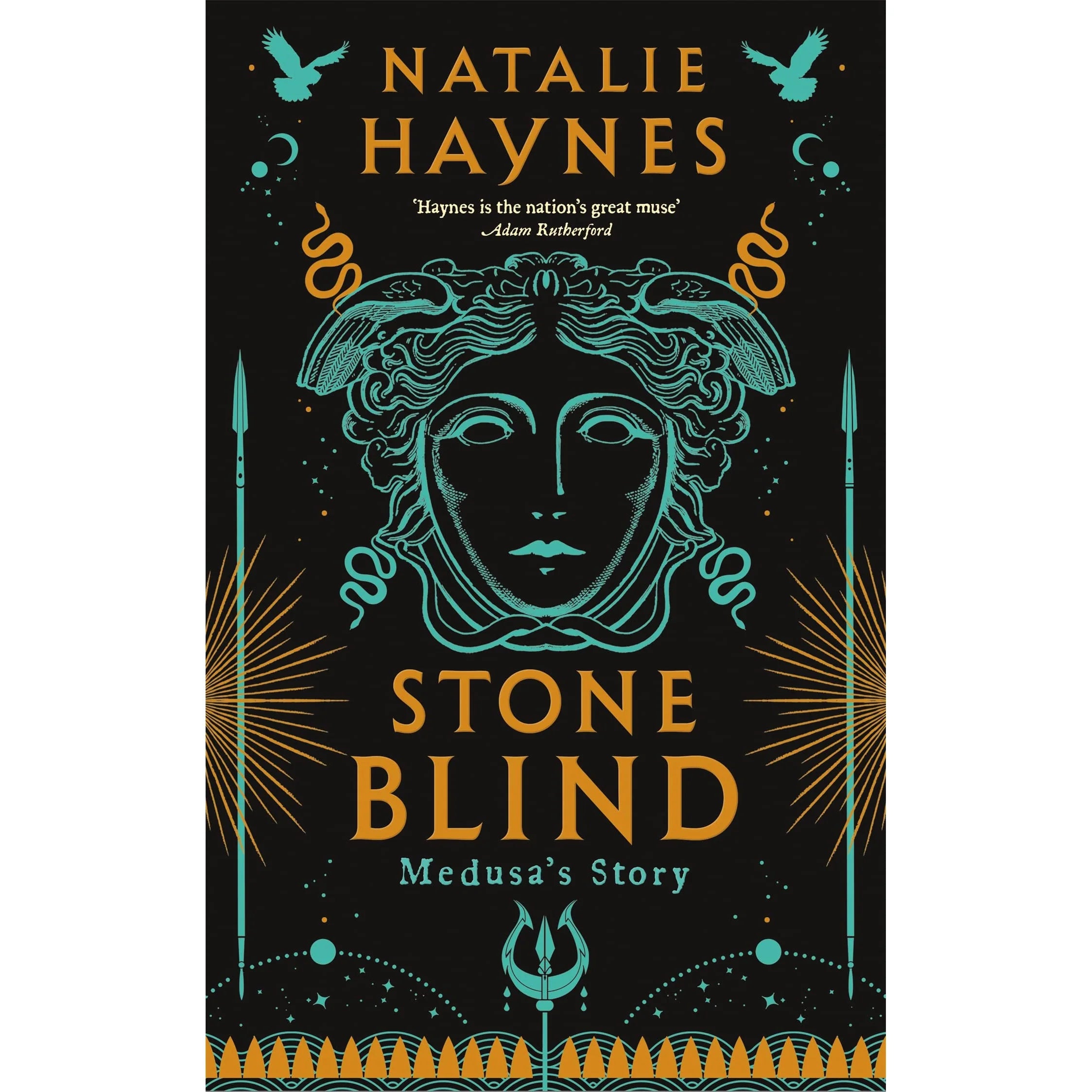Stone Blind by Natalie Haynes - Fiction - Hardcover front cover, Medusa retelling