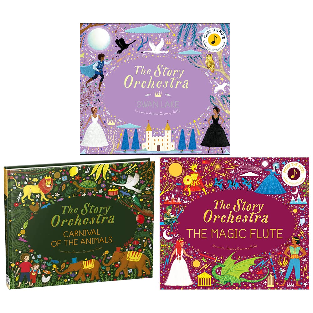 The Story Orchestra 3 Books Collection Set by Katy Flint and Jessica Courtney-Tickle - hardback interactive sound books, ages 4-8