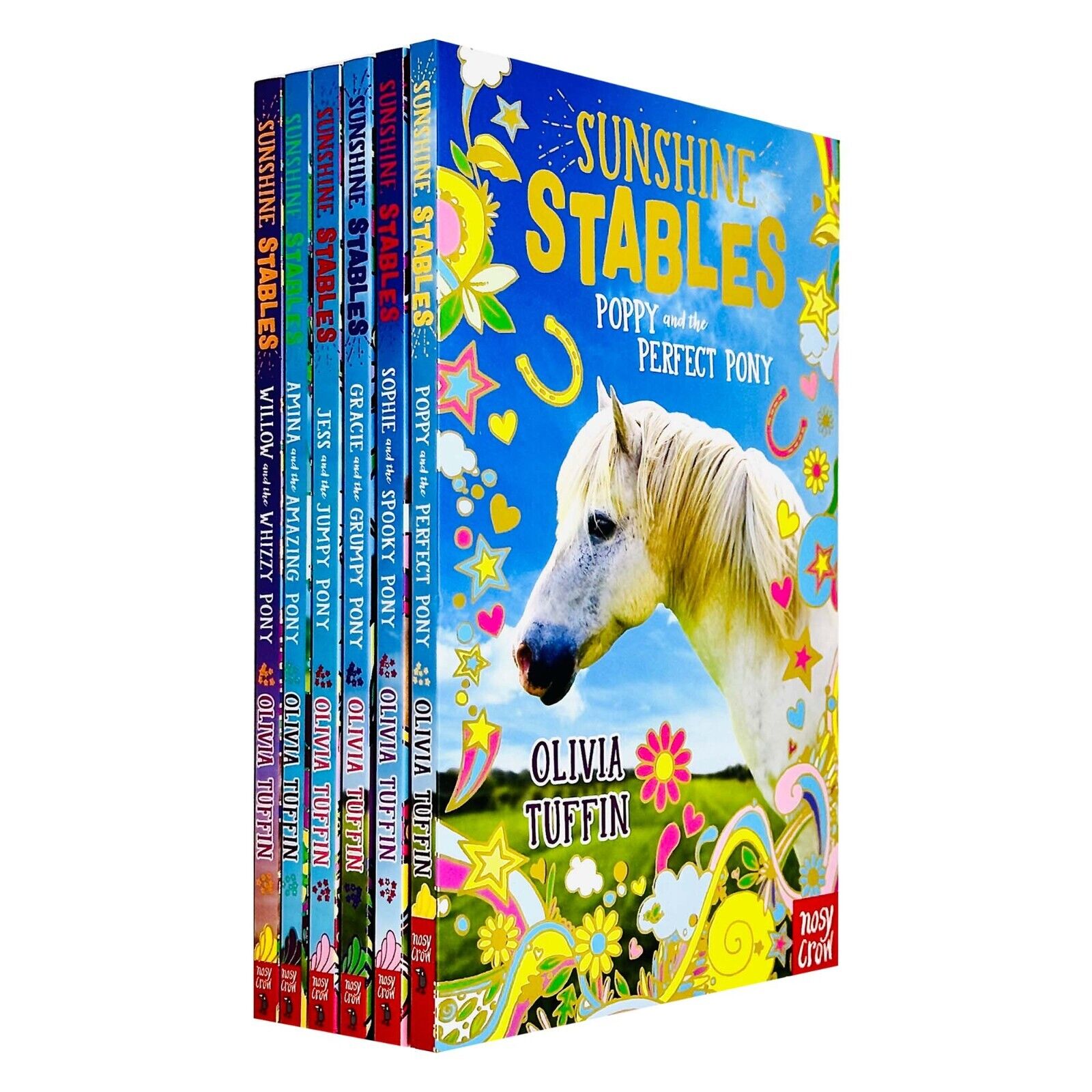 Sunshine Stables 6 Books Collection Set by Olivia Tuffin - paperback pony story box set for ages 7-9, front cover