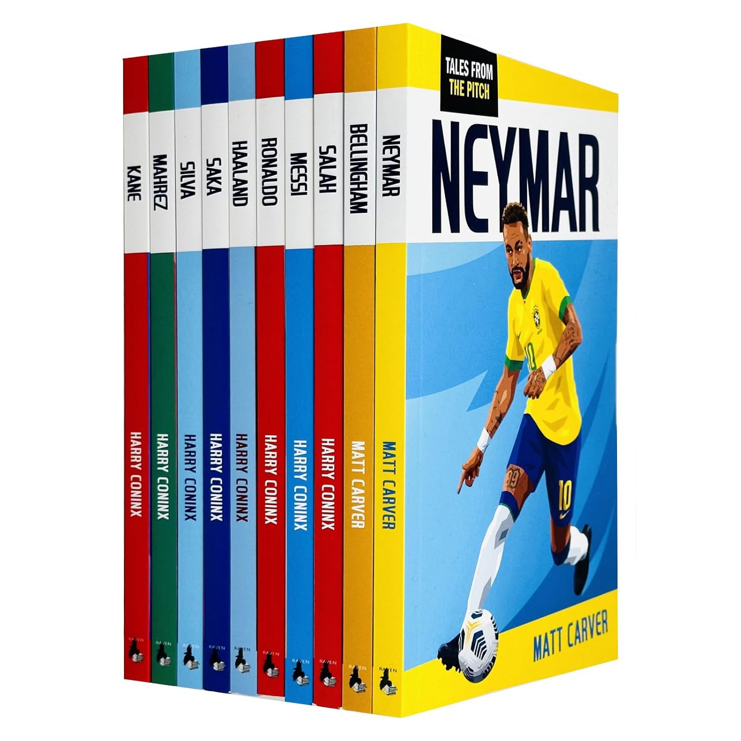 Tales From The Pitch Football Superstar Heroes Set 2 - 10 Book Paperback Collection by Harry Coninx and Matt Carver - Ages 9-14
