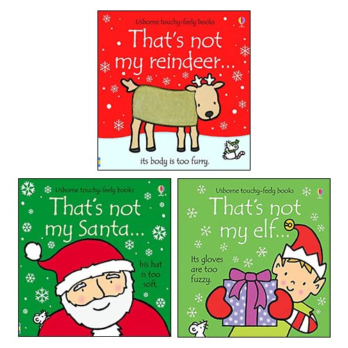 That's Not My Christmas Collection - Usborne Touchy-Feely 3 Board Book Set by Fiona Watt and Rachel Wells, Ages 0-2, front cover