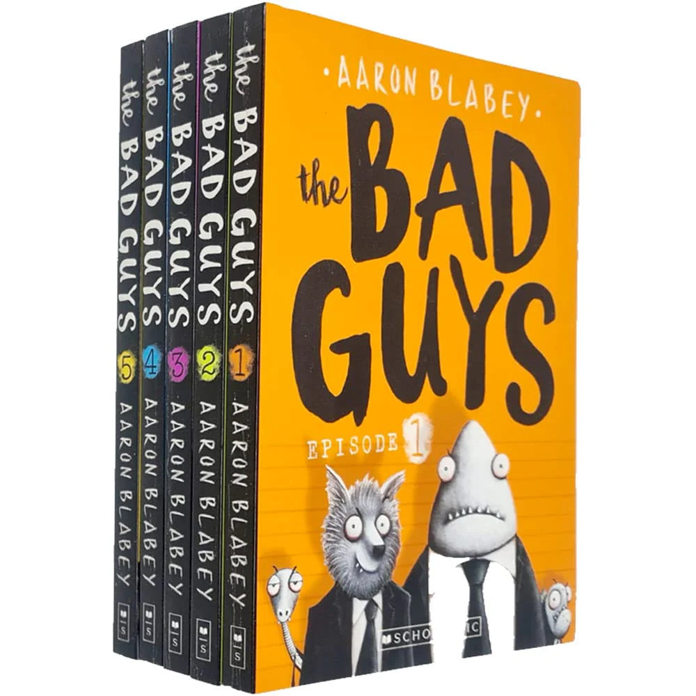 The Bad Guys Episodes 1-5 by Aaron Blabey - 5 Books Collection Set - Ages 7-9 - Paperback front cover