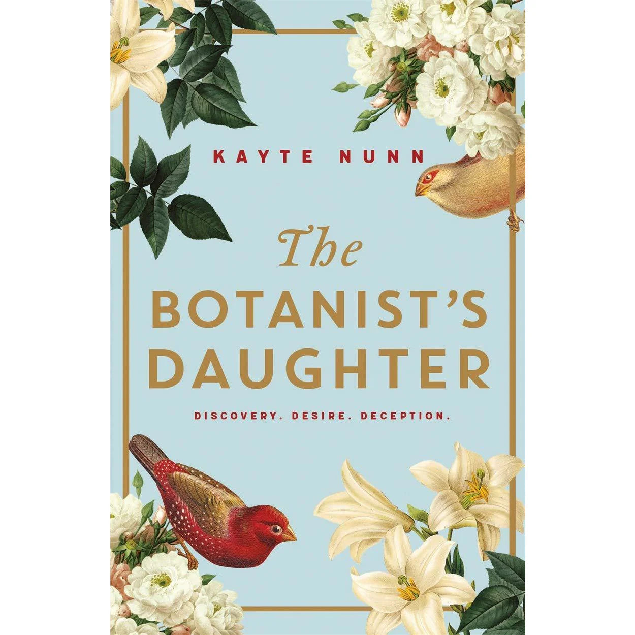 The Botanist's Daughter by Kayte Nunn - paperback historical fiction novel, UK edition cover