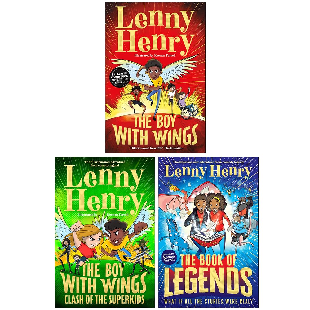 The Boy With Wings Series by Lenny Henry - 3 Books Collection Set - Paperback - Ages 8-12