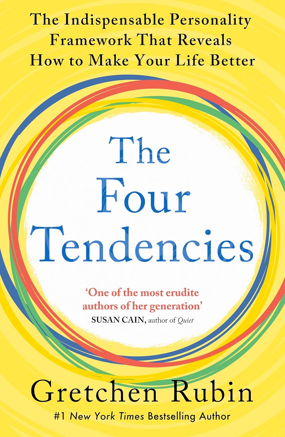 The Four Tendencies by Gretchen Rubin - Paperback front cover - personality profiles self-help book