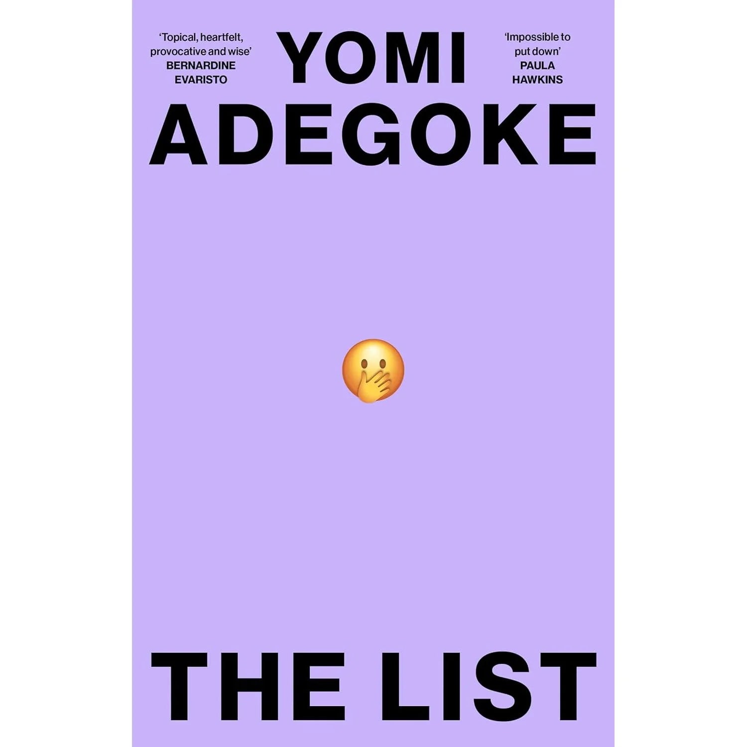 The List by Yomi Adegoke - paperback edition, Sunday Times bestselling contemporary fiction thriller