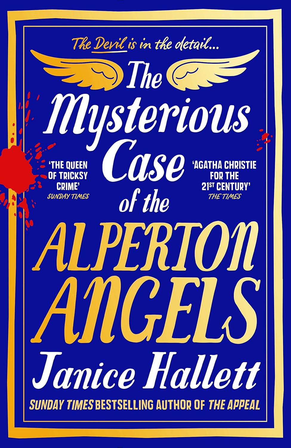 The Mysterious Case of the Alperton Angels by Janice Hallett - hardback UK edition front cover, crime thriller and Richard & Judy Book Club pick