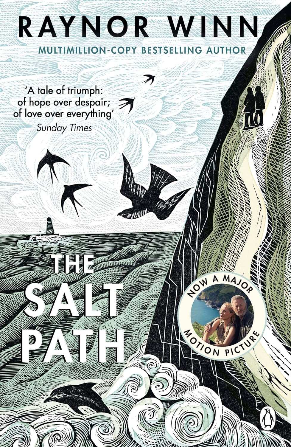 The Salt Path by Raynor Winn - Sunday Times bestselling memoir - Non Fiction Paperback front cover