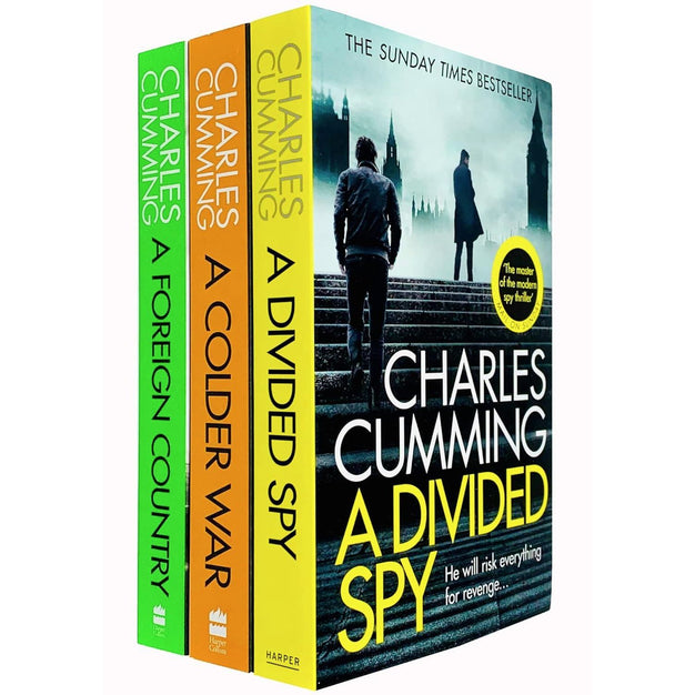 Thomas Kell Spy Thriller Series 3 Books Collection Set by Charles Cumming - A Foreign Country, A Colder War, A Divided Spy - New Paperback Edition