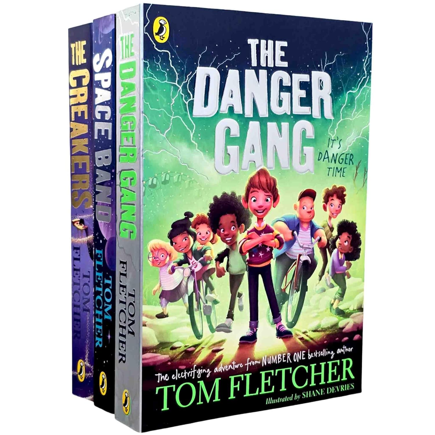 Tom Fletcher 3 Books Collection Set - The Creakers, The Danger Gang and Space Band - paperback childrens fiction for ages 7-9