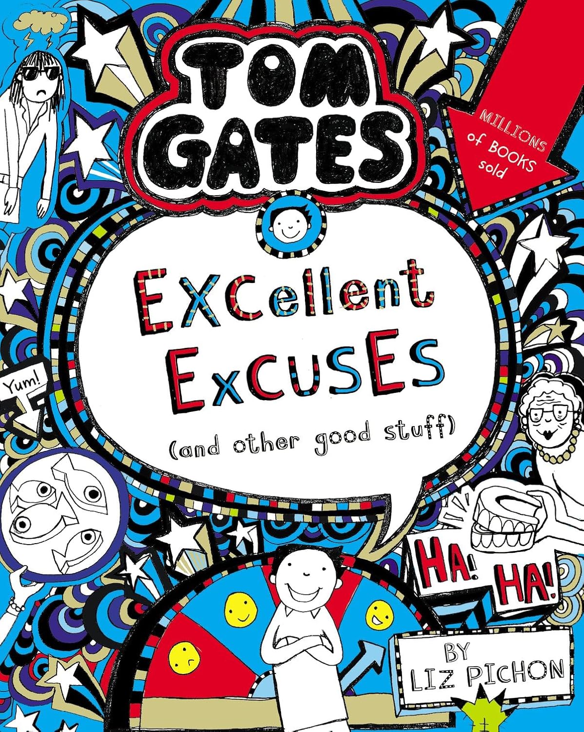 Tom Gates: Excellent Excuses (And Other Good Stuff) by Liz Pichon - paperback book cover, ages 9-12