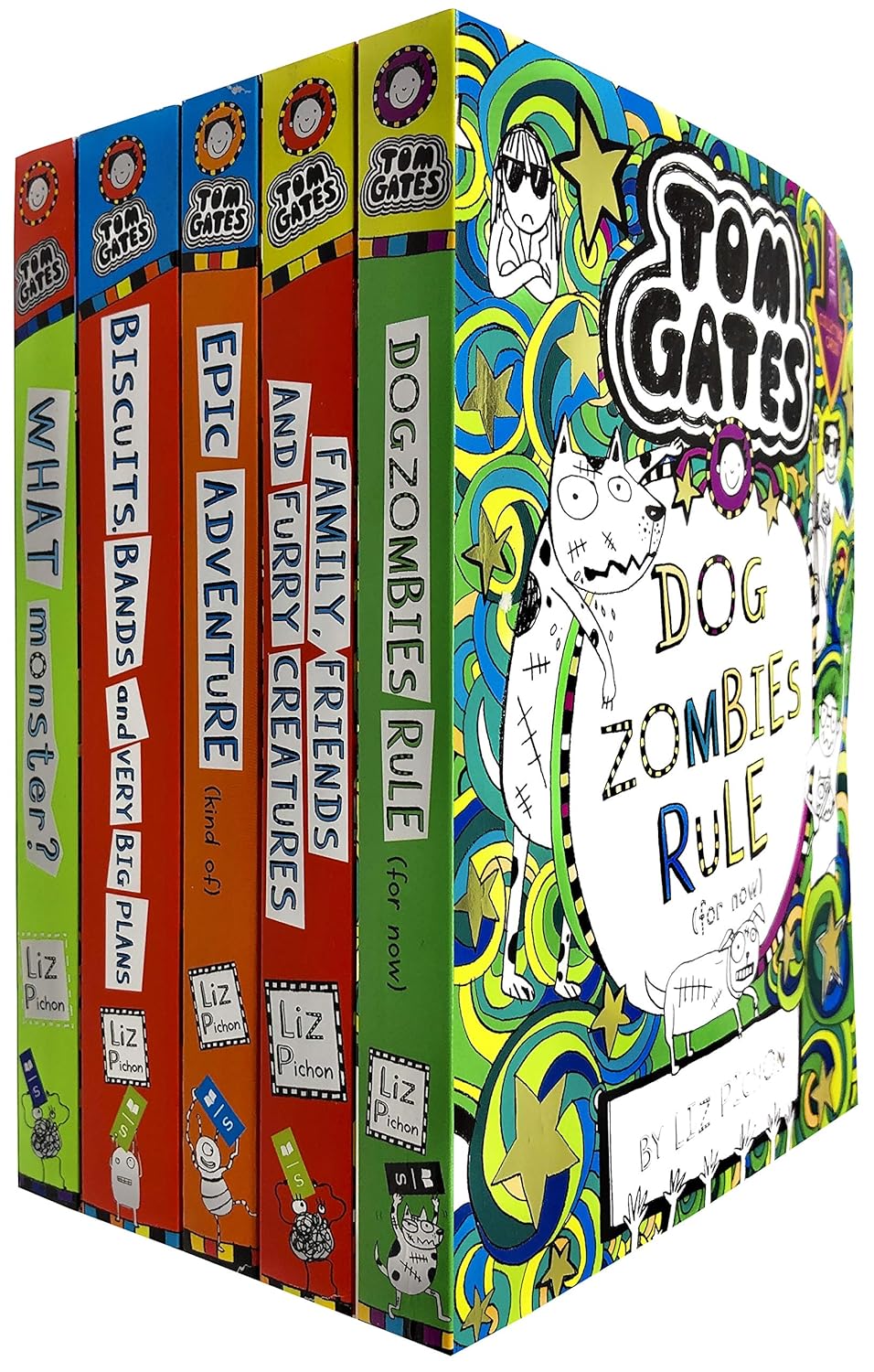 Tom Gates Series 3 by Liz Pichon - 5 Books Collection Set (Books 11-15) - Paperback - Ages 7-9