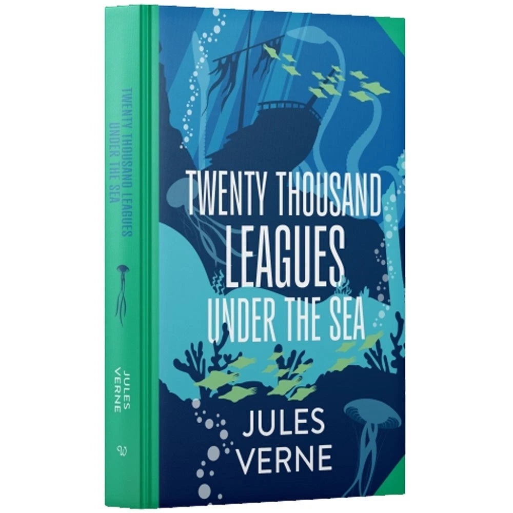 Twenty Thousand Leagues Under the Sea by Jules Verne, Wilco sprayed edge premium hardback edition front cover