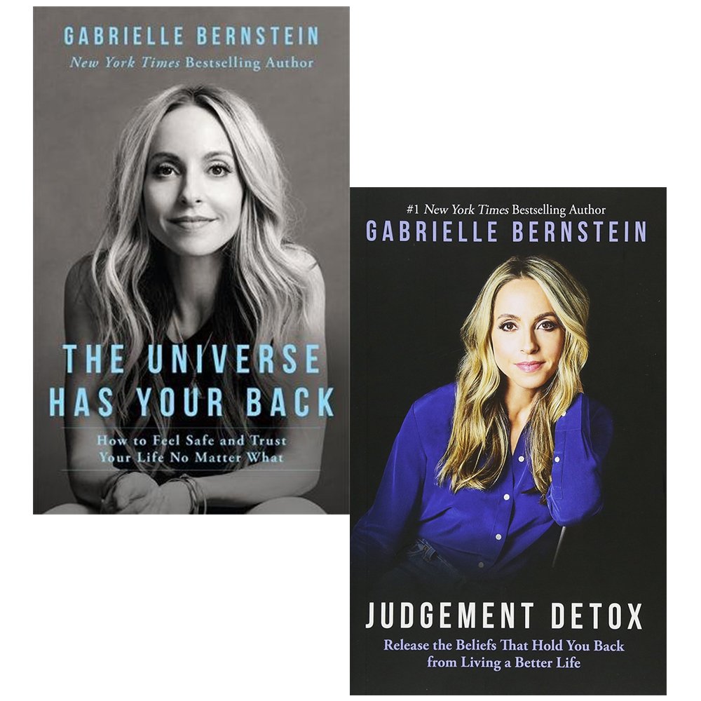 The Universe Has Your Back and Judgement Detox by Gabrielle Bernstein - 2 book paperback collection set