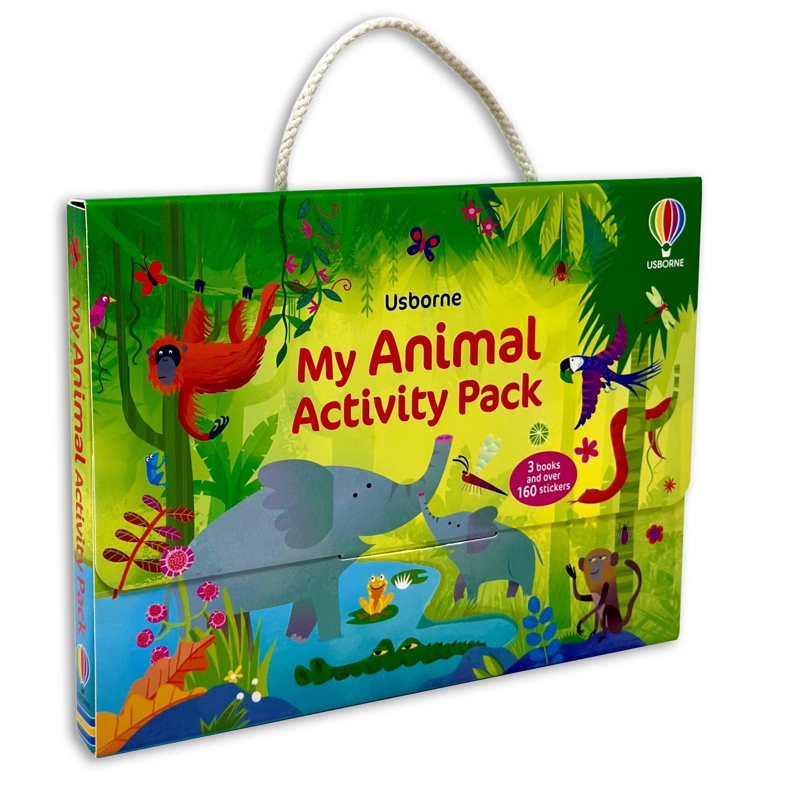 Usborne Animals Activity Pack 3 Books Collection Set paperback for Ages 3-7 with sticker, colouring and spotting books