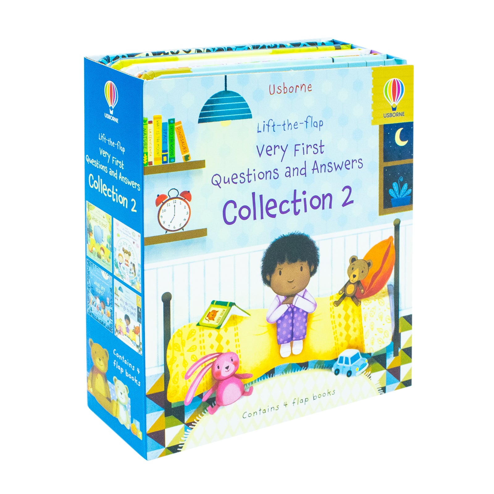 Usborne Very First Questions and Answers 4 Book Board Book Set by Katie Daynes - cover, ages 2-4