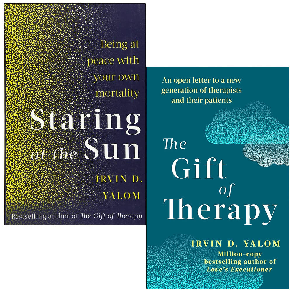 Irvin Yalom 2 Books Collection Set (Staring At The Sun, The Gift Of Therapy) | Paperback - Lets Buy Books