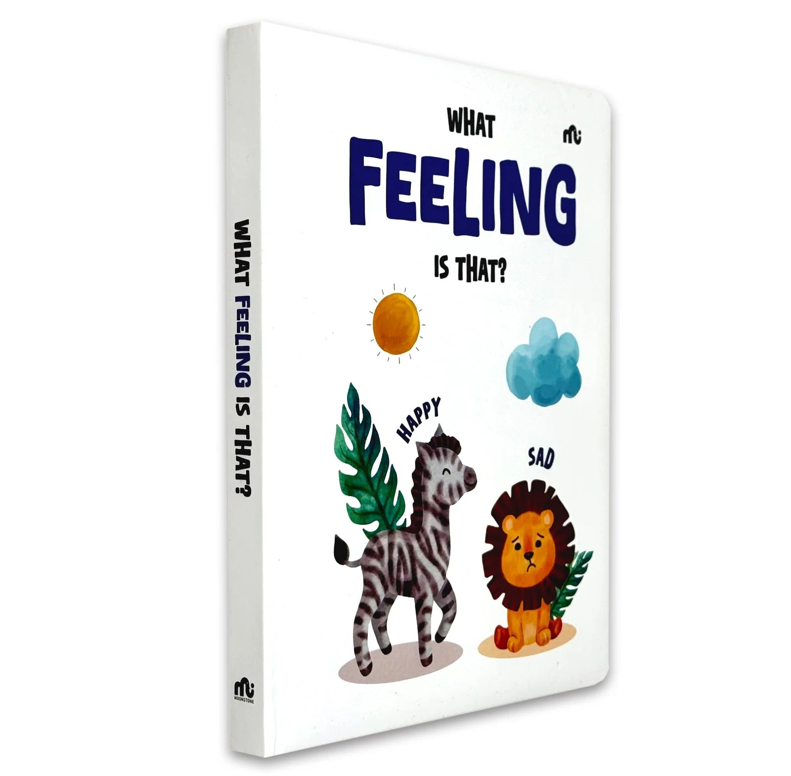 What Feeling Is That? by Moonstone - toddler board book cover, Ages 1-4