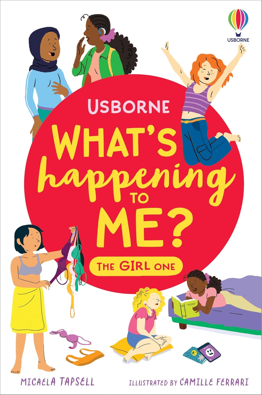 What's Happening To Me? The Girl One by Micaela Tapsell - Usborne paperback puberty guide for girls, ages 10+, front cover