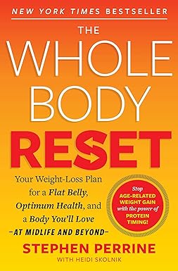 The Whole Body Reset by Stephen Perrine and Heidi Skolnik - midlife weight-loss paperback book cover