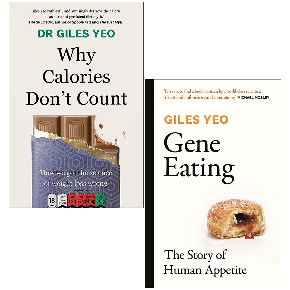 Why Calories Don't Count & Gene Eating by Dr Giles Yeo - 2 Books Collection Set - Paperback front cover